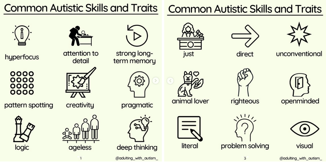 Common Autistic Skills and Traits