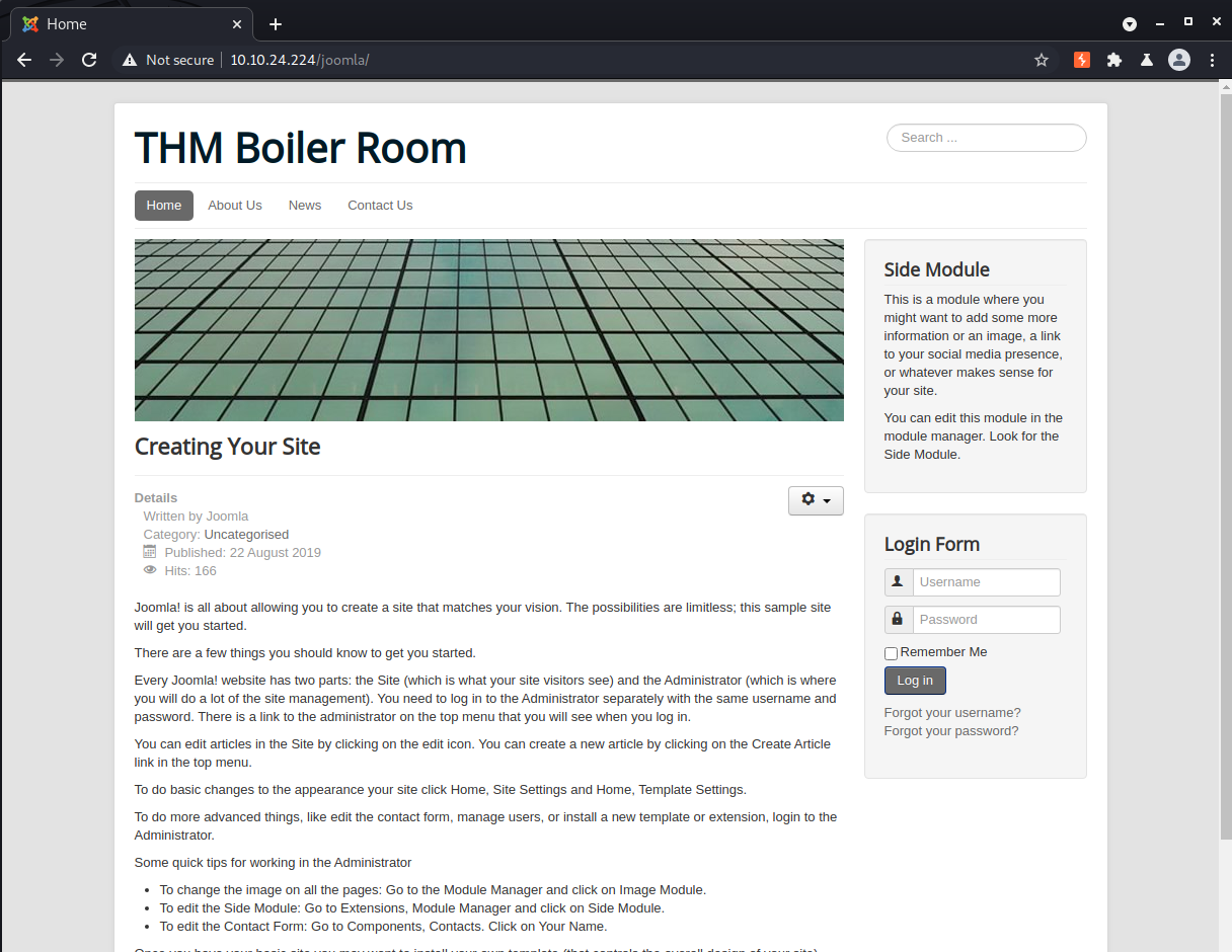 Joomla blog