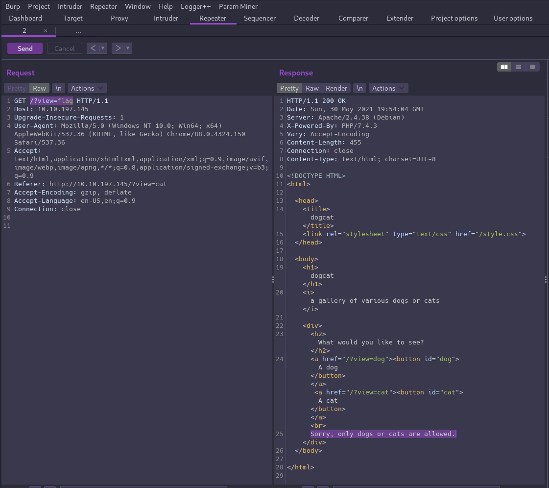 Testing for LFI