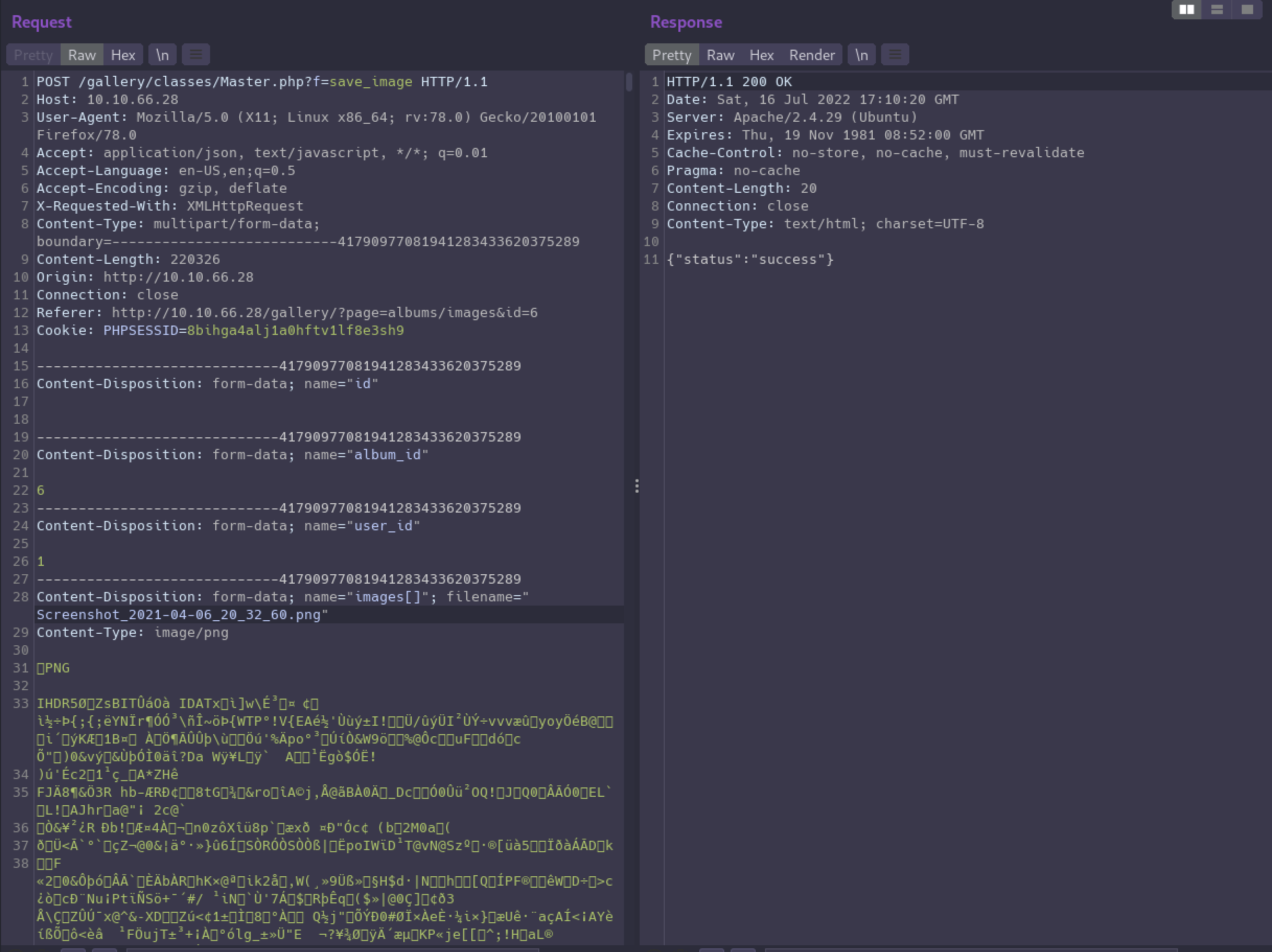 Exploiting a file upload vulnerability with Burp Suite