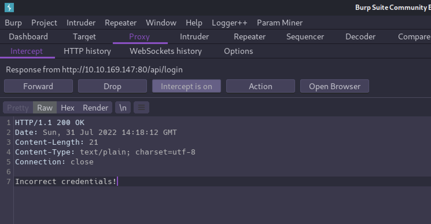 Modify the login endpoint’s response to bypass authentication.