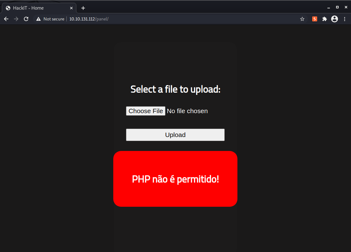 PHP files are blocked