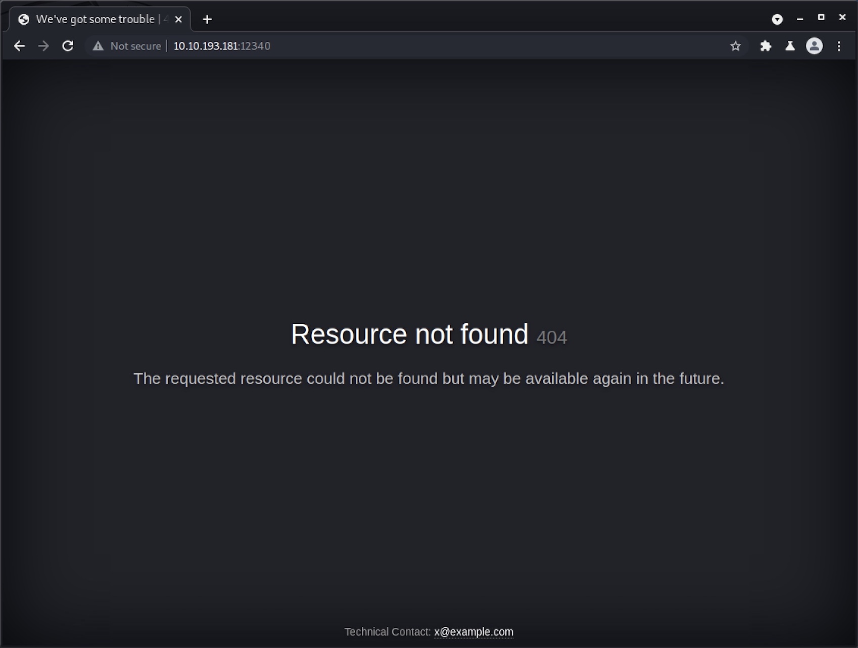 Default page